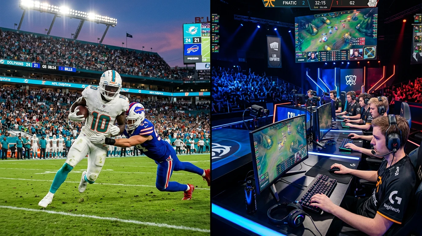 eSports vs NFL Wetten Schweiz Vergleich Wettmarkt Unterschiede für Schweizer Tipper