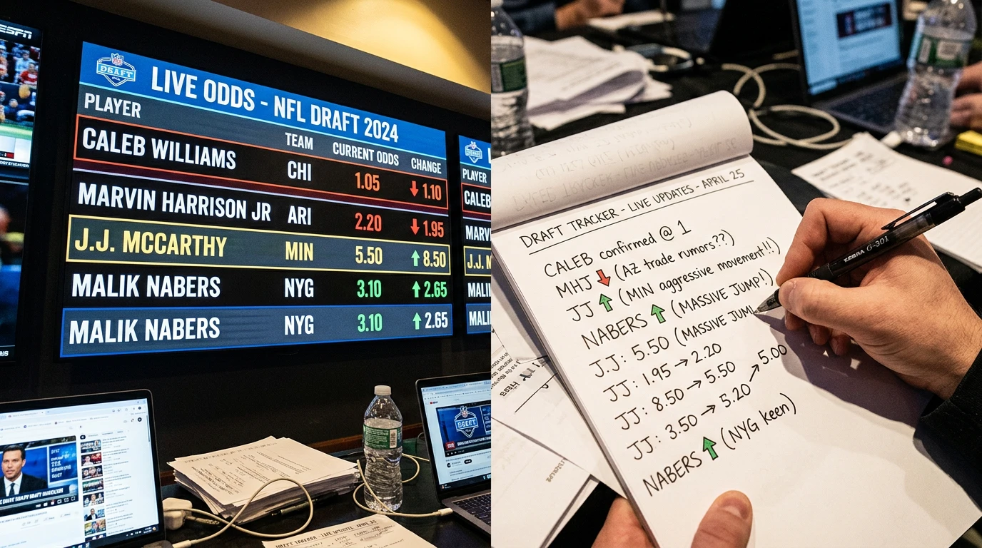 NFL Draft Quotenbewegung – wie Insider-Informationen und Medienberichte die Wettquoten verschieben