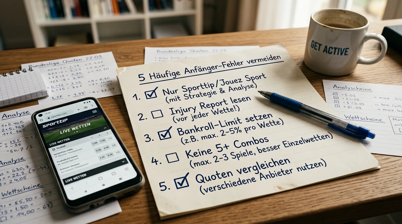 Häufige Fehler von NFL-Wetten-Einsteigern in der Schweiz – Injury Report, Bankroll und legale Anbieter im Check