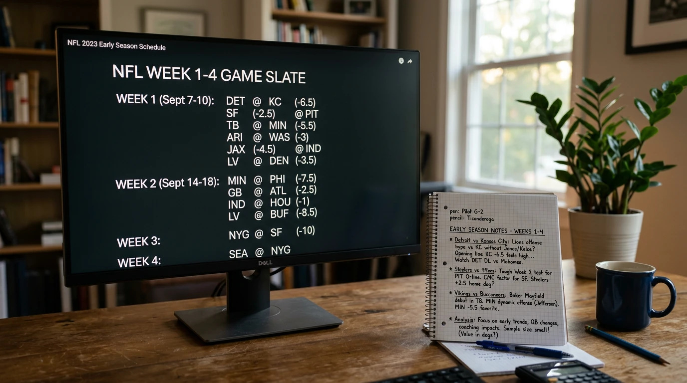 NFL Early Season Wettchancen – warum die ersten Spielwochen mehr Wert für Schweizer Tipper bieten
