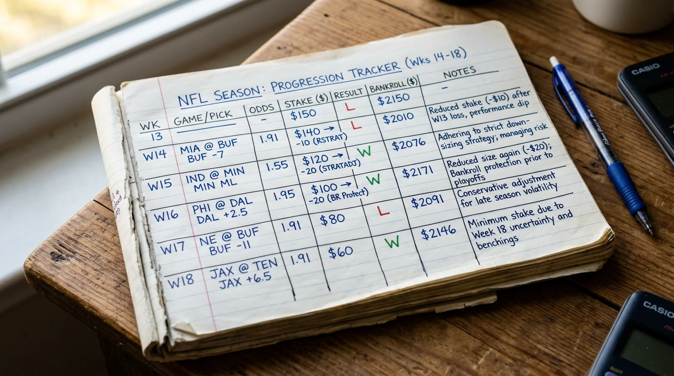 NFL Regular Season Saisonende Wettstrategien – Motivationsanalyse und Einsatzanpassung in Spielwochen 14-18