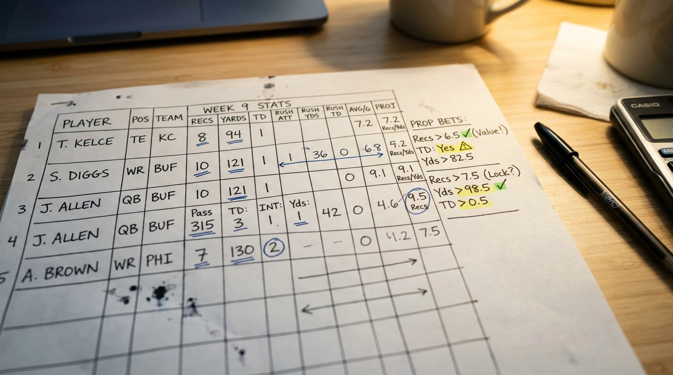 NFL Prop Bets Sonderwetten – Touchdown Scorer Passing Yards und Spieler-Props erklärt