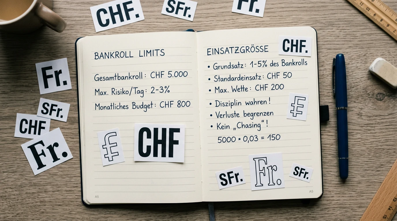 Bankroll Management beim NFL Wetten – Verlustlimit und Einsatzgrösse für Schweizer Tipper