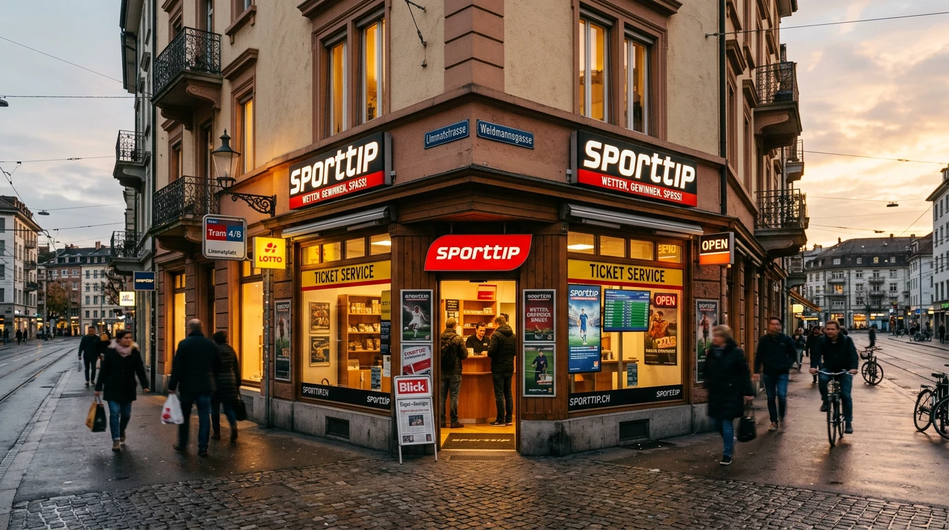 Sporttip Verkaufsstellen in der Schweiz für NFL Sportwetten an Kiosk und Tankstelle